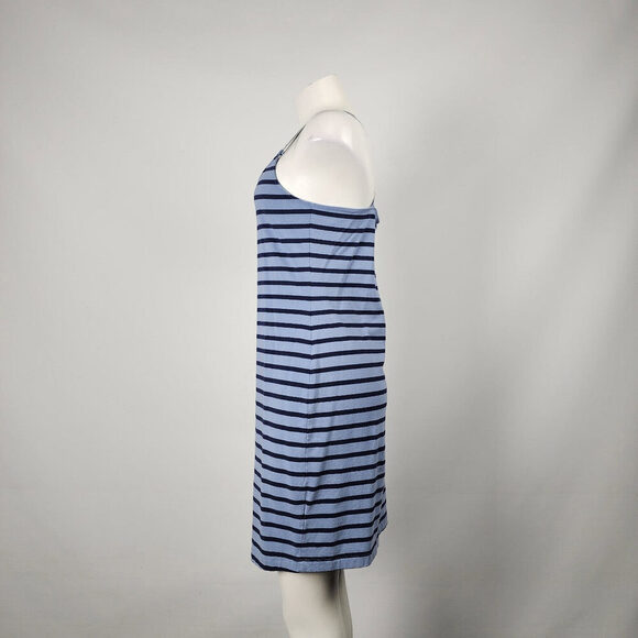 Sandwich Blue Striped Cotton Mini Dress Size L - Picture 5 of 9